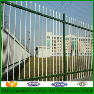 Factory direct sale PVC coated tubaler Zinc Steel Fence and fence gate
