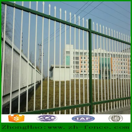 Factory direct sale PVC coated tubaler Zinc Steel Fence and fence gate