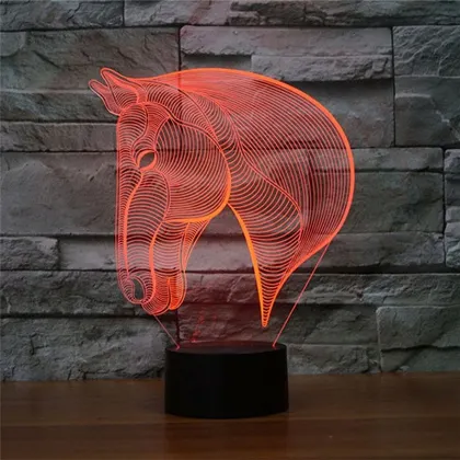 Maufacture Customized night lighting lamp holiday indoor Innovative 3D led night light