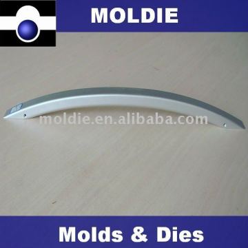 Anodized aluminium refrigerator door handle