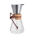 Pour Over Coffee Maker with Bamboo Sleeve 600ml