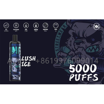 KK Energy 5000 Puff Rechargable descartável