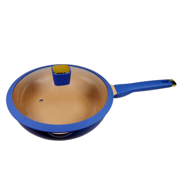 Aluminum Alloy Flat Bottom Small Wok - 20cm/24cm for Soup and Vegetable Stew