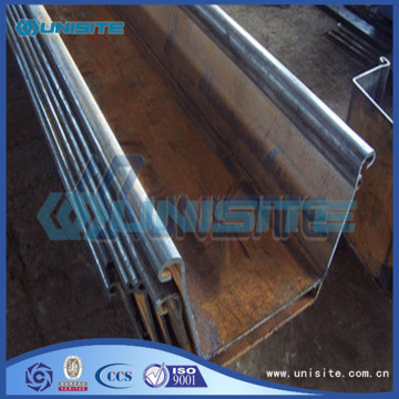 Steel sheet pile wall