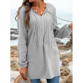 Women Fashion V-Neck Long Sleeve Tops