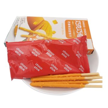 Halal certified Hot selling different flavoring Chocolate coating Crispy Biscuit Stick Choco stick