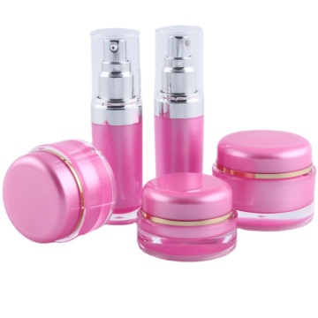 15ml, 25ml, 35ml Round Acrylic Plastic Lotion Bottle Packaging Options