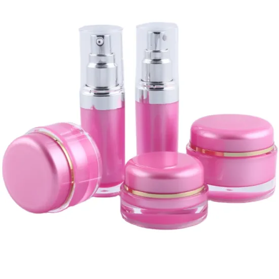 15ml, 25ml, 35ml Round Acrylic Plastic Lotion Bottle Packaging Options