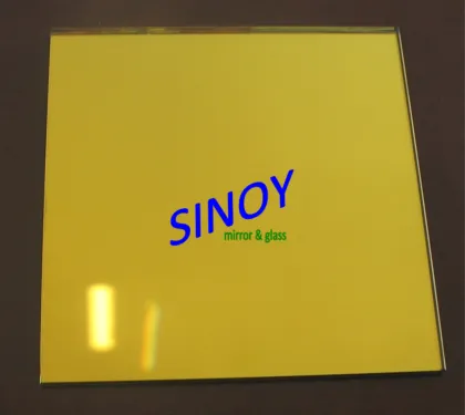 SINOY golden mirror made glass from golden tinted glass, golden decor mirror from China