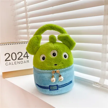 Winter Plush Kawaii Kuromi My Melody Cosmetic Bag - Girls' Gift Shoulder Bag