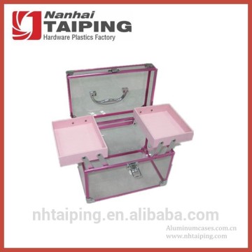 Acrylic display aluminum beauty case transparent box