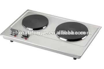 Double solid electric hot plate