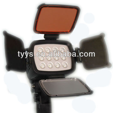 2015 Portable LED camera flash studio light 3200K/4500K/5600K TY-LED1812