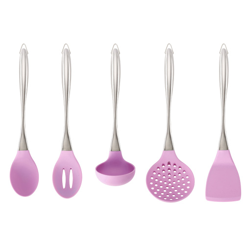 O silicone completo do produto comestível 5Pcs cozinha o Cookware das ferramentas