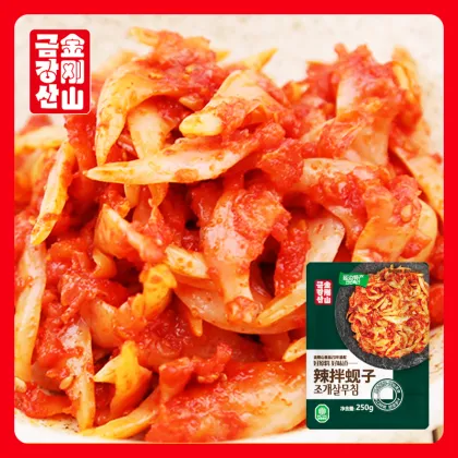 Spicy stir fried clam meat