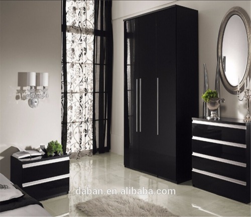 high gloss bedroom furniture wardrobe design in the wall