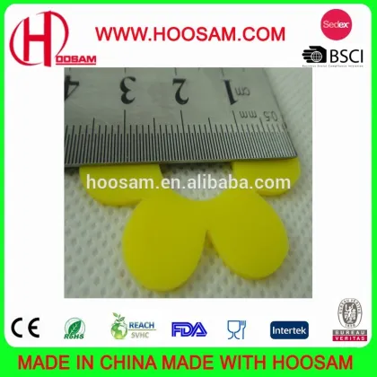 Flat Flower Shape Cheap Yellow Wine Marker in Party