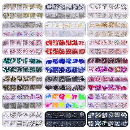 Wholesale Rhinestone Nail Art Crystal Mix Sizes for Nails