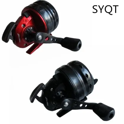 Metal Fish Shooting Wheel Inner Line Closed Wheel Slingshot with Fishing Reel