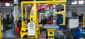 Automatic plank strapper machine