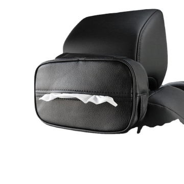 Heet verkopende lederen auto accessoire servet doos - tissue opslaghouder