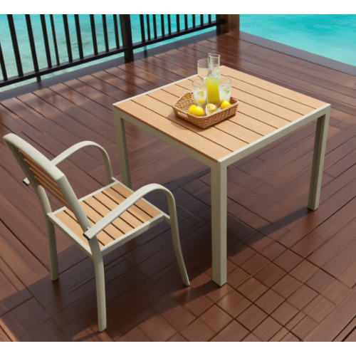 Weatherproof Aluminum Plastic Outdoor Side Table