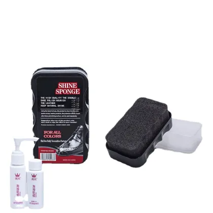 Professional Shoe Cleaning and Leather Care Kit: Including Shoe Shine Polish, Sponge, and Tools