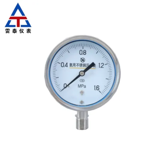 Pressure gauge for anti-corrosion ammonia