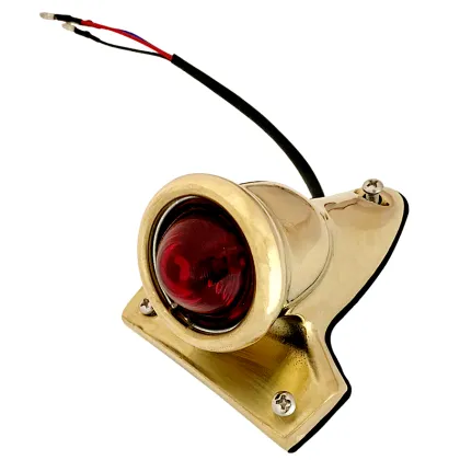 Brass Crocker Style Vintage Tail Light for Harley Bobber