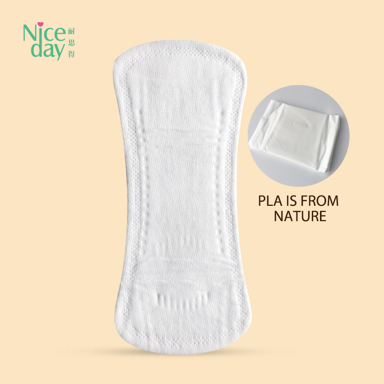 Biodegradable organic cotton eco panty liner