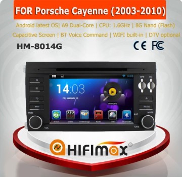 HIFIMAX Android 4.4.4 car dvd player for Porsche Cayenne WITH Capacitive screen 1080P 8G ROM WIFI 3G INTERNET DVR SUPPORT