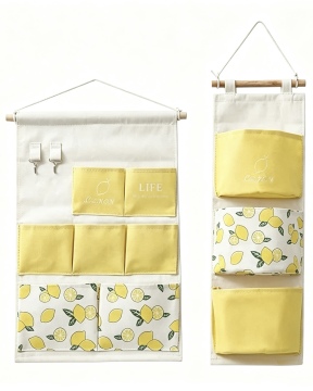 Wall Hanging Pouch Fabric Storage Organizer