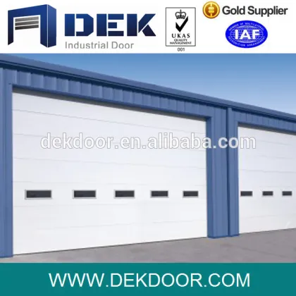 Industrial galvanized steel overhead door