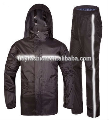 Breathable Rain Suit With Reflective Tape