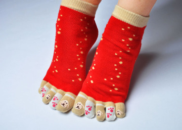 Five Toe Cotton Socks Unisex