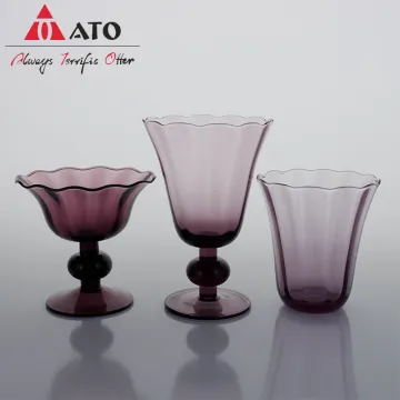 ATO Colored Wine Glass Goblet Drinking Glasses Cup