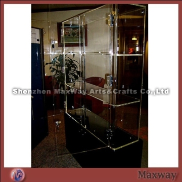 Clear thickening 3 tiers console mode acrylic