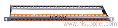 Cat6 Utp 24 Ports Module Type 0.5u Patch Panel 
