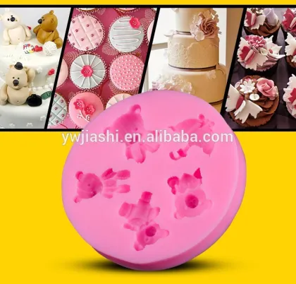 Bear cute shape children birthday cake