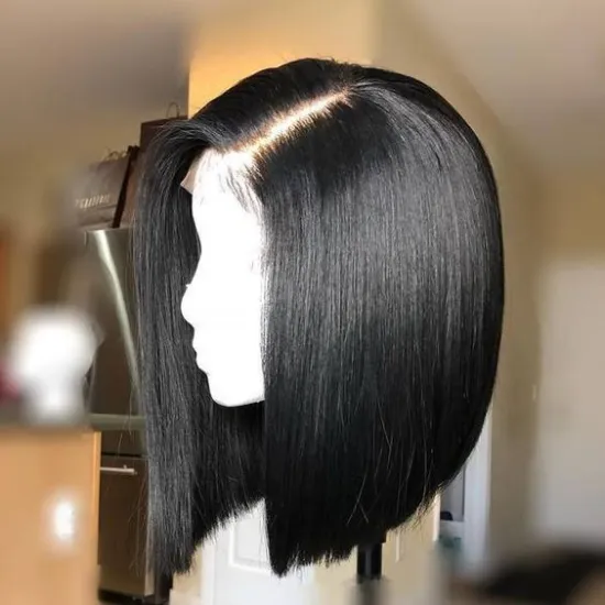 Brazilian Human Hair Short 13X4 Frontal Cut Bob Wig For Black Women Cheap Straight Bob Wigs Human Hair 4x4/5x5 Lace Closure Wigs