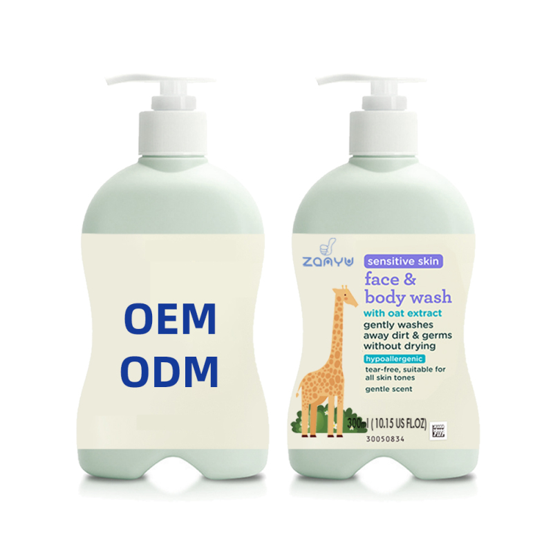 Organic Baby Sensitive Skin Face & Body Wash - 2 in 1 Shower Gel