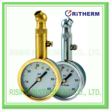 Dial Tire Pressure Gauge with Release Valve