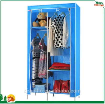 Portable Steel Tube Folding Oxford Cloth Wardrobe