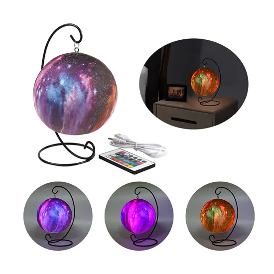Fantastic Starry Moon Light: Rechargeable 3D LED Decoration Lamp with Color Change Remote