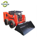 Mini 850kg Wheel Skid Steer Loader For Agricultural