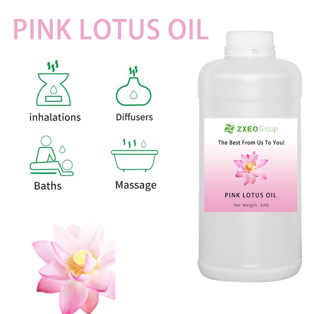 Óleo de lótus orgânico rosa orgânico