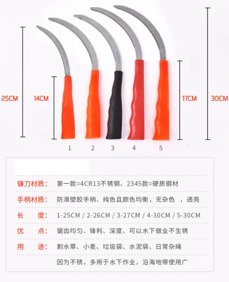 Affordable Handheld Sickle with Long Handle for Grass Cutting: Perfect Tool for the African Market