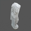 Classical White Marble Torso Statue for Home Decor