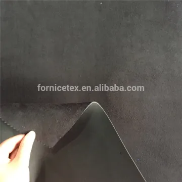 FAMOUS BEST EVA BLACK BONDED SUEDE FABRIC FOR SHOES