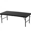 20 &quot;x 48&quot; Mesa plegable negra para cenar